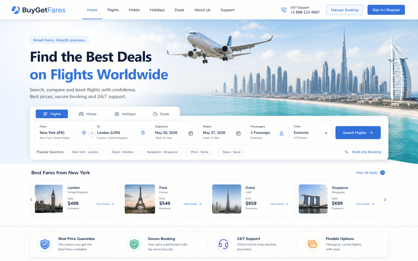 Buy Best Fares placeholder project screenshot