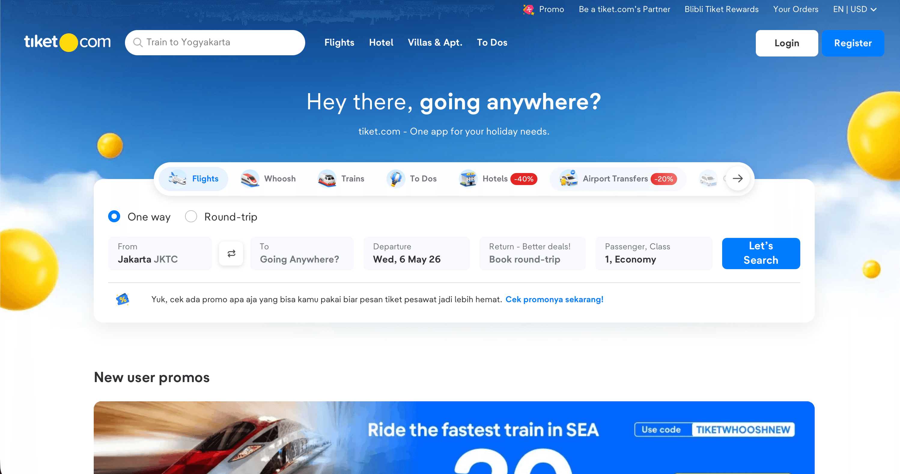 Tiket placeholder project screenshot
